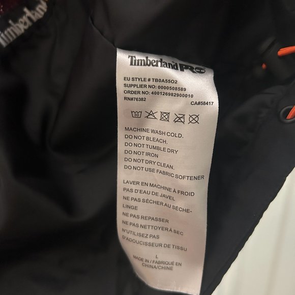 Timberland Pro Dry Shift Lightweight Jacket Black L - Picture 8 of 9